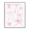 Stupell Industries Pink Watercolor Bows Framed Giclee, design by Kim Allen